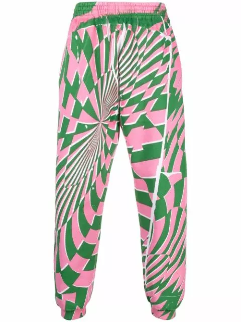 Stella McCartney x Ed Curtis geometric pattern track pants Men 0116