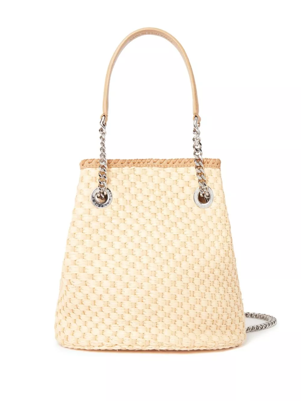 Stella McCartney Falabella raffia bucket bag Women 0113