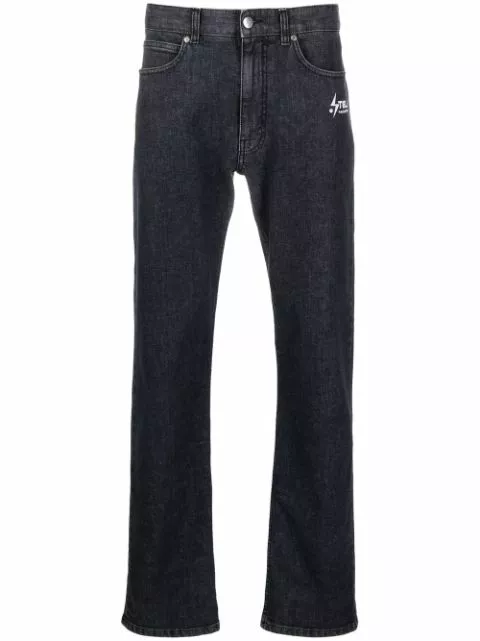 Stella McCartney straight-leg logo-print jeans Men 0116