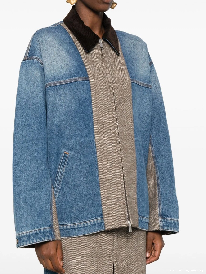 Affordable Women McCartney Stella denim tweed jacket 0315